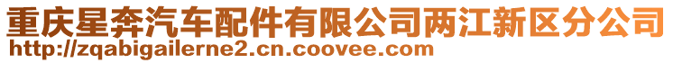 重慶星奔汽車配件有限公司兩江新區分公司