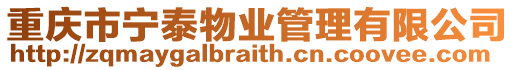 重慶市寧泰物業管理有限公司