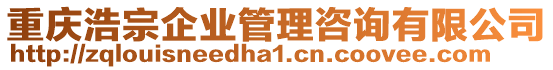 重慶浩宗企業管理咨詢有限公司