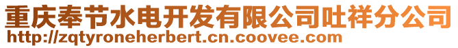 重慶奉節(jié)水電開發(fā)有限公司吐祥分公司