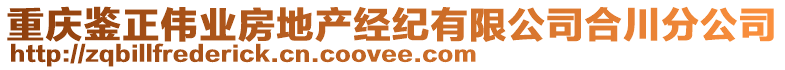 重慶鑒正偉業(yè)房地產(chǎn)經(jīng)紀(jì)有限公司合川分公司