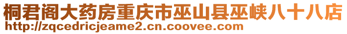 桐君閣大藥房重慶市巫山縣巫峽八十八店