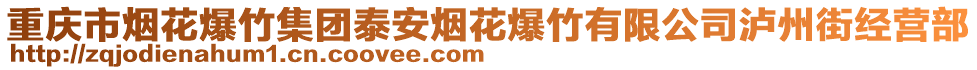 重慶市煙花爆竹集團(tuán)泰安煙花爆竹有限公司瀘州街經(jīng)營部