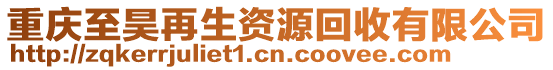 重慶至昊再生資源回收有限公司