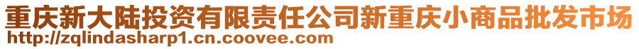 重慶新大陸投資有限責(zé)任公司新重慶小商品批發(fā)市場(chǎng)