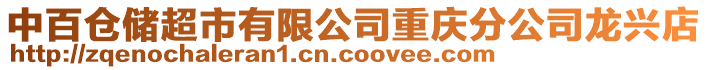 中百倉儲超市有限公司重慶分公司龍興店