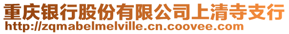 重慶銀行股份有限公司上清寺支行