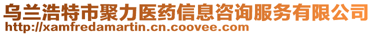 烏蘭浩特市聚力醫(yī)藥信息咨詢服務有限公司