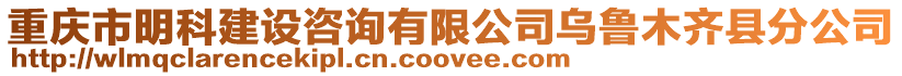 重慶市明科建設咨詢有限公司烏魯木齊縣分公司