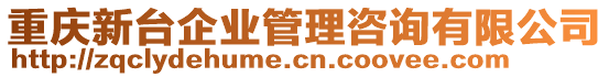 重慶新臺企業(yè)管理咨詢有限公司