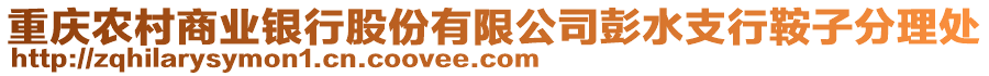 重慶農(nóng)村商業(yè)銀行股份有限公司彭水支行鞍子分理處