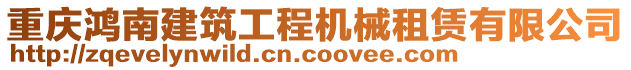 重慶鴻南建筑工程機(jī)械租賃有限公司