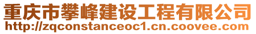 重慶市攀峰建設(shè)工程有限公司