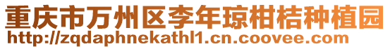 重慶市萬州區(qū)李年瓊柑桔種植園