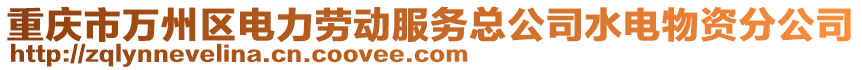 重慶市萬(wàn)州區(qū)電力勞動(dòng)服務(wù)總公司水電物資分公司