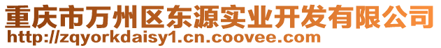 重慶市萬州區(qū)東源實業(yè)開發(fā)有限公司