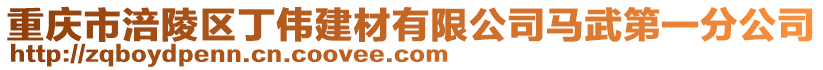 重慶市涪陵區(qū)丁偉建材有限公司馬武第一分公司