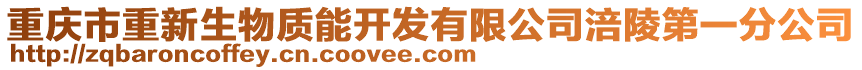 重庆市重新生物质能开发有限公司涪陵第一分公司