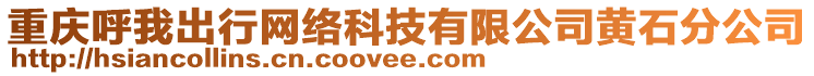 重慶呼我出行網(wǎng)絡(luò)科技有限公司黃石分公司