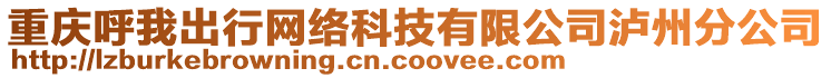 重慶呼我出行網(wǎng)絡(luò)科技有限公司瀘州分公司