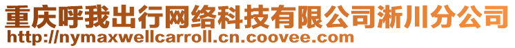 重慶呼我出行網(wǎng)絡(luò)科技有限公司淅川分公司