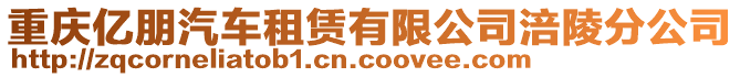 重慶億朋汽車租賃有限公司涪陵分公司