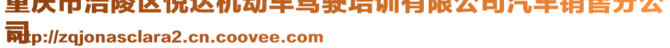 重慶市涪陵區(qū)悅達(dá)機(jī)動(dòng)車駕駛培訓(xùn)有限公司汽車銷售分公
司