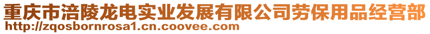 重慶市涪陵龍電實(shí)業(yè)發(fā)展有限公司勞保用品經(jīng)營(yíng)部