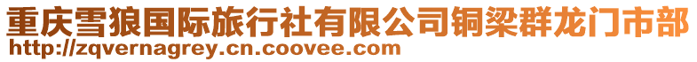 重慶雪狼國際旅行社有限公司銅梁群龍門市部