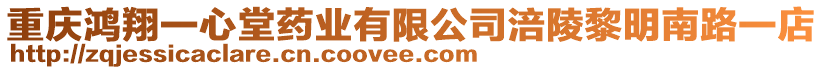 重慶鴻翔一心堂藥業(yè)有限公司涪陵黎明南路一店