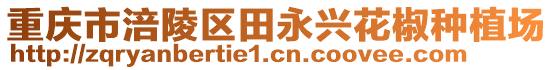 重慶市涪陵區(qū)田永興花椒種植場