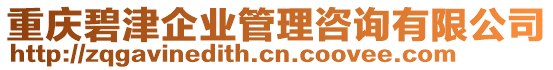 重慶碧津企業(yè)管理咨詢有限公司