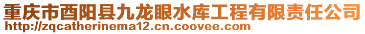重慶市酉陽縣九龍眼水庫工程有限責(zé)任公司