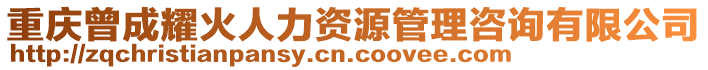 重慶曾成耀火人力資源管理咨詢有限公司