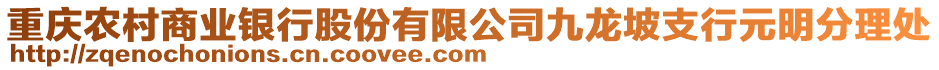 重慶農村商業銀行股份有限公司九龍坡支行元明分理處