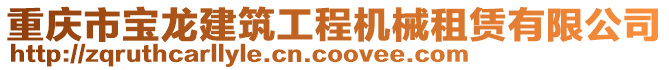 重慶市寶龍建筑工程機械租賃有限公司