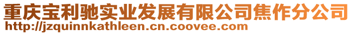 重慶寶利馳實業發展有限公司焦作分公司