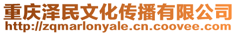 重慶澤民文化傳播有限公司