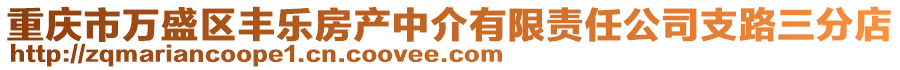 重慶市萬盛區(qū)豐樂房產(chǎn)中介有限責(zé)任公司支路三分店