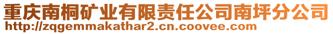 重慶南桐礦業(yè)有限責(zé)任公司南坪分公司