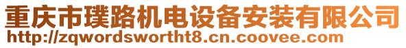 重慶市璞路機(jī)電設(shè)備安裝有限公司