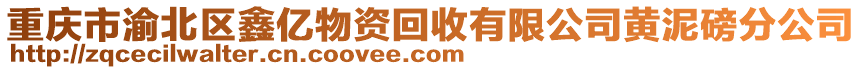 重慶市渝北區(qū)鑫億物資回收有限公司黃泥磅分公司