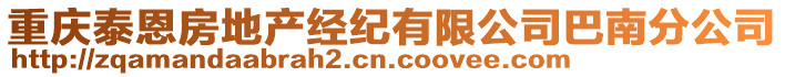 重慶泰恩房地產經紀有限公司巴南分公司