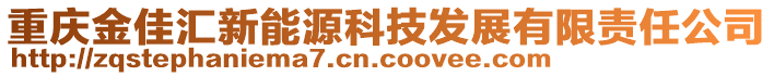 重慶金佳匯新能源科技發(fā)展有限責(zé)任公司