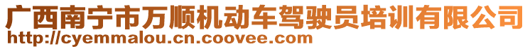 廣西南寧市萬(wàn)順機(jī)動(dòng)車駕駛員培訓(xùn)有限公司