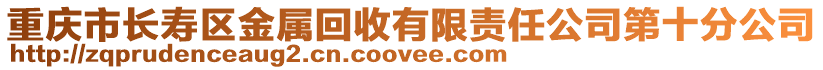 重慶市長壽區金屬回收有限責任公司第十分公司