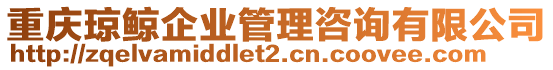 重慶瓊鯨企業(yè)管理咨詢有限公司