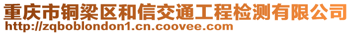重慶市銅梁區和信交通工程檢測有限公司