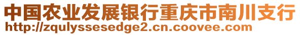 中國農(nóng)業(yè)發(fā)展銀行重慶市南川支行