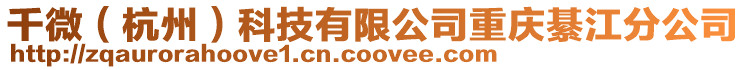 千微(杭州)科技有限公司重慶綦江分公司